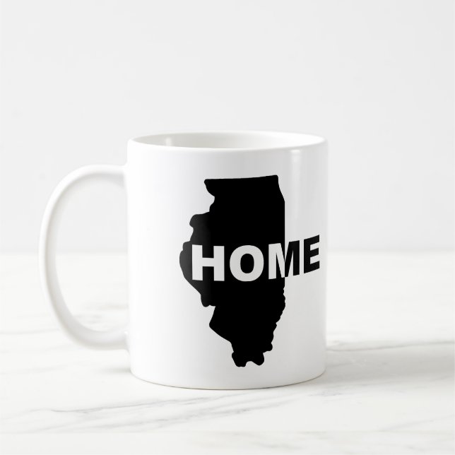 Café Taza Illinois Hogar Lejos de Casa o Taza de Viaje (Izquierda)