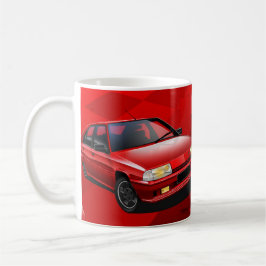 Café Taza ilustrada 16V de Citroen BX GTI