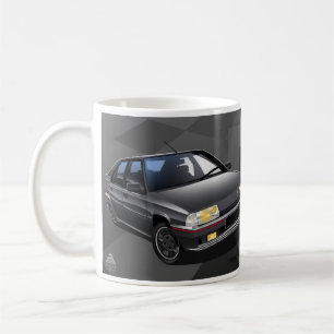 Café Taza ilustrada 16V de Citroen BX GTI