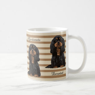 Café Taza ilustrada arrogante del perro de aguas de rey