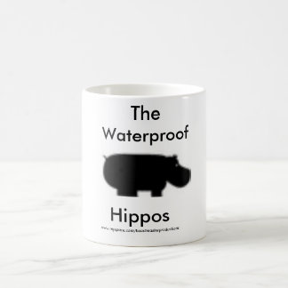Café Taza impermeable oficial de los hipopótamos
