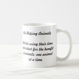 Café Taza impresionante del perro y declaración de AHA