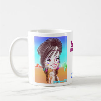 Café Taza india de la caricatura de Ashley