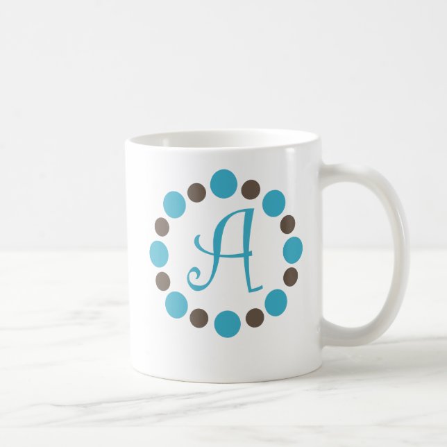 Café Taza inicial "A " de Dotz (Derecha)