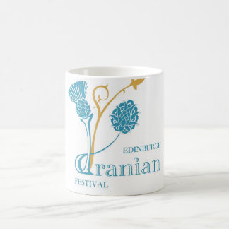 Café Taza iraní del festival de Edimburgo - blanco del