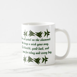 Café Taza irlandesa de la bendición de la buena salud
