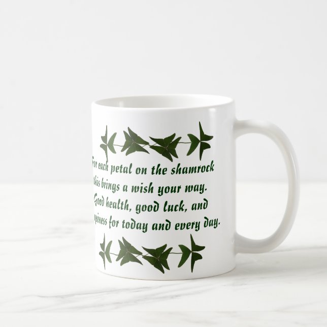 Café Taza irlandesa de la bendición de la buena salud (Derecha)