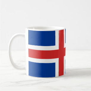 Café Taza islandesa de la bandera