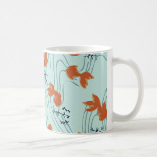 Café Taza japonesa de Chiyogami del Goldfish