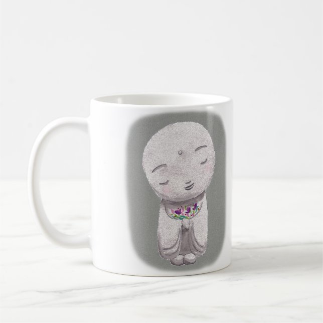 Café Taza japonesa del espiritual de Buda de la taza de (Izquierda)
