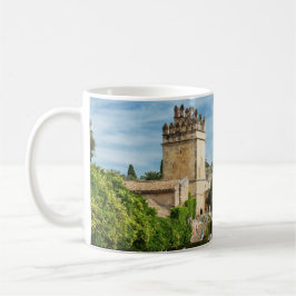 Café taza Jardines del Alcázar de Córdoba, España