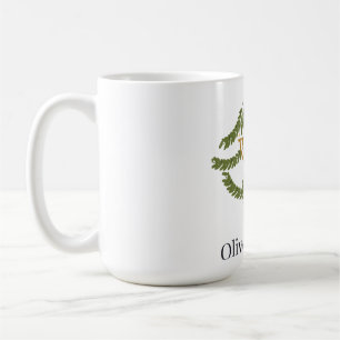 Café Taza judía de la rama de olivo de Hanukkah Olive &