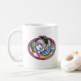 Café Taza KiniArt Westie de Vacaciones