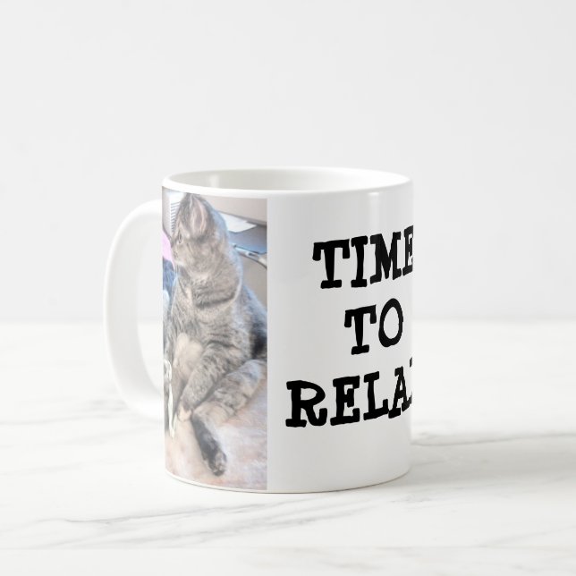 Café Taza KITTY TIEMPO DE RELAJARSE (Anverso izquierdo)