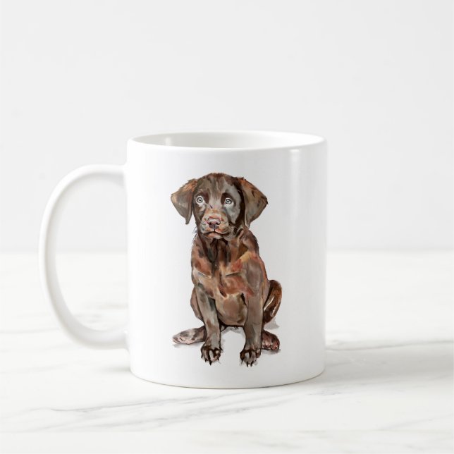 Café Taza Labrador Retriever de Chocolate (Izquierda)