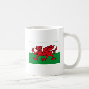 Café Taza (ligera) de la bandera de País de Gales