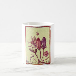 Café Taza linda de la flor