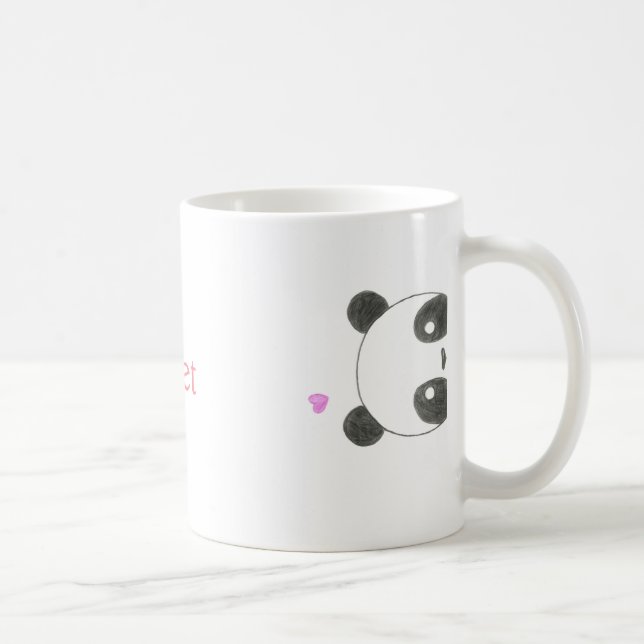 Café Taza linda de la panda (Derecha)
