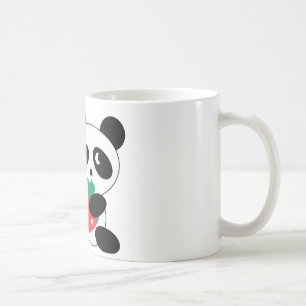 Café Taza linda de la panda