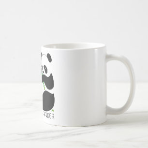 Café taza linda de la panda