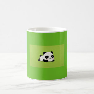Café Taza linda de la panda de Kawii del dibujo animado