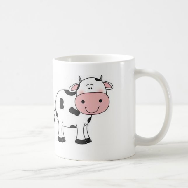 Café Taza linda de la vaca (Derecha)
