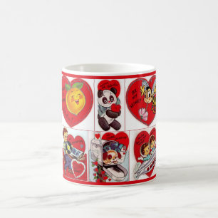 Café Taza linda de las tarjetas del día de San Valentín