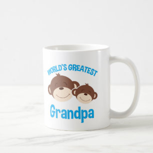 Café Taza linda de los monos del abuelo más grande del