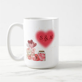 Café Taza linda de San Valentín