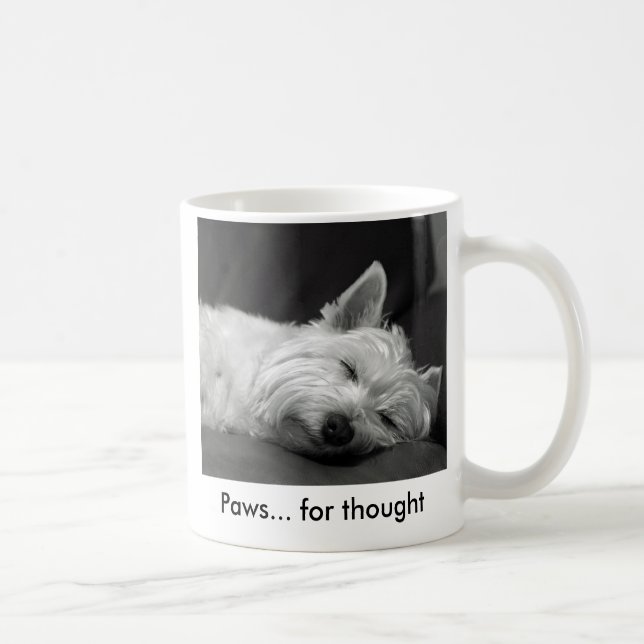 Café Taza linda del perro de Westie (Derecha)