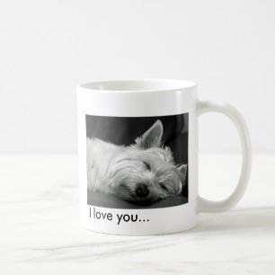 Café Taza linda del perro de Westie (montaña del oeste