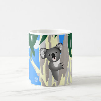 Café Taza linda y curiosa de Naturescope de la koala