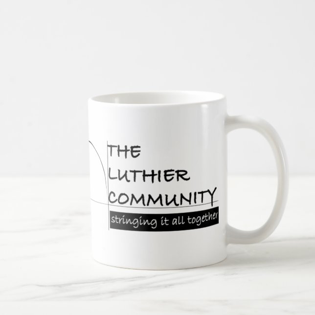 Café Taza llena del abrigo de LuthierCom (Derecha)
