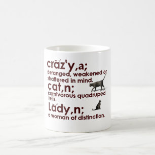 Café Taza loca de la señora del gato
