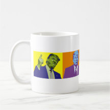 Taza loca de las caras de Donald Trump