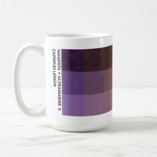 Café Taza Magenta + Ultramarino x Cadmio Limón de 15 oz