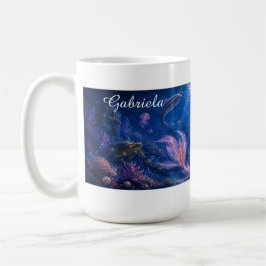 Café Taza mágica de fantasía de la sirena Mareena edita