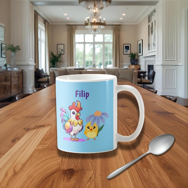 Café Taza mágica personalizada de gallo (Subido por el creador)