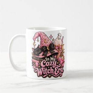 Café Taza mágica rosa de Halloween de la era de la bruj