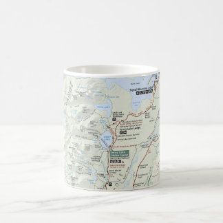 Café Taza magnífica del mapa de Teton