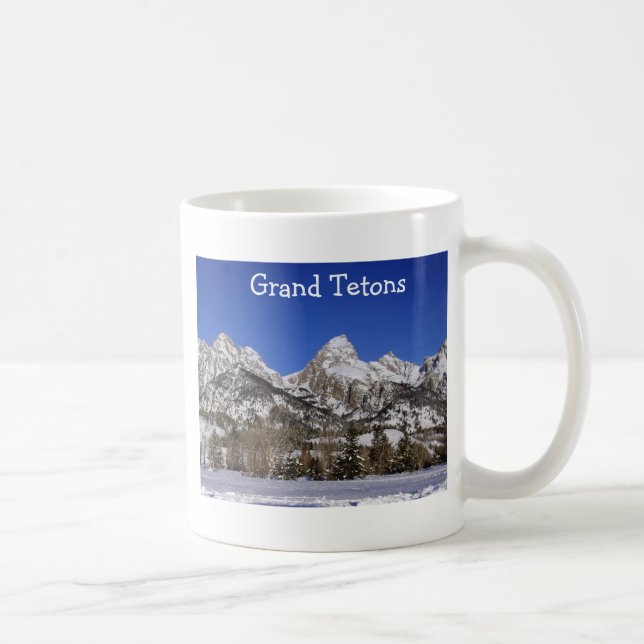 Café Taza magnífica del parque nacional de Teton (Derecha)