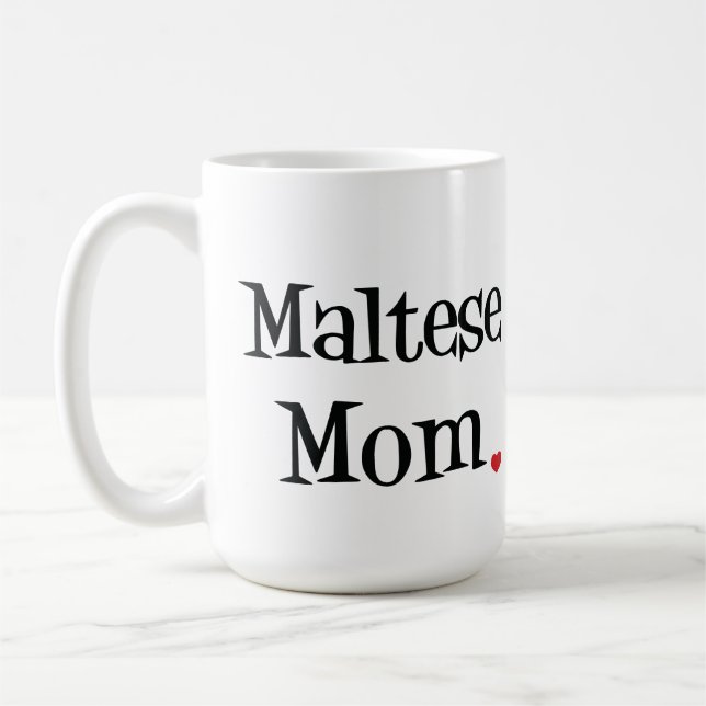 Café Taza maltesa de la taza (Izquierda)