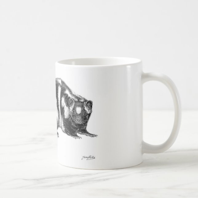 Café Taza manchada occidental de la mofeta (Derecha)