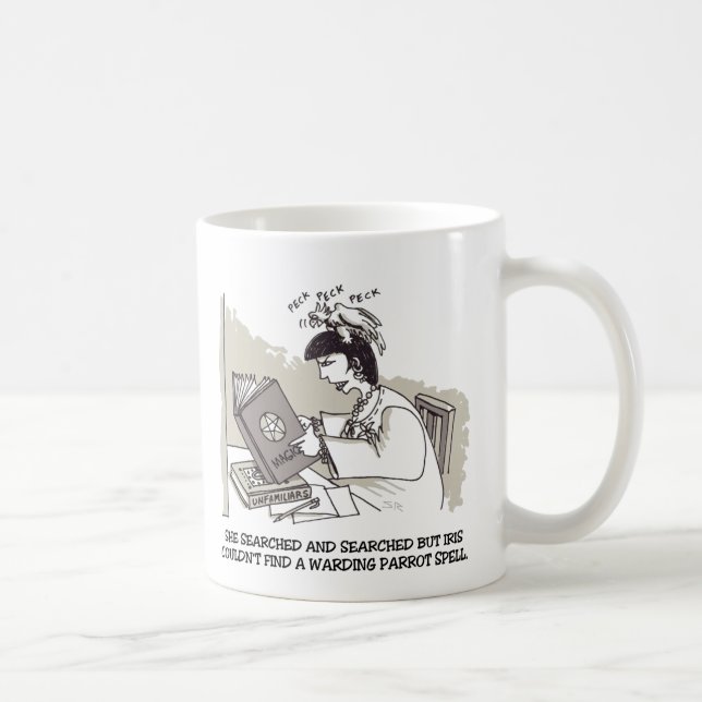 Café Taza mano izquierda de loro bruja (Derecha)