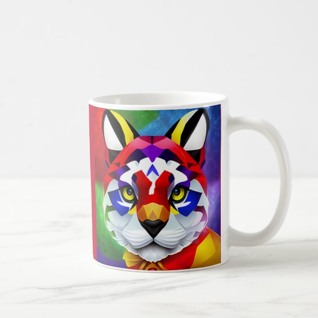 Café Taza mano izquierda roja de Alexander's Cat (Derecha)