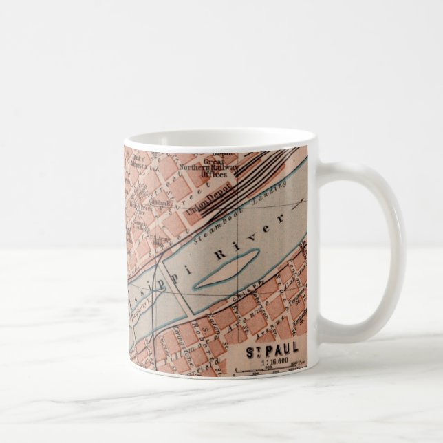 Café Taza Mapa de la Calle Old St Paul MN (Derecha)