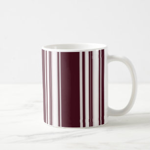 Café Taza marrón de las rayas