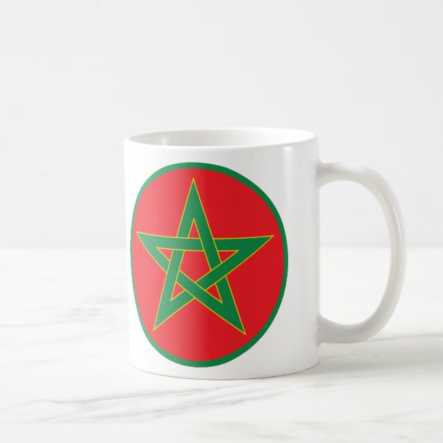 Café Taza marroquí de la bandera (Derecha)