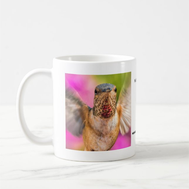 Café Taza masculina del colibrí de Allen (Izquierda)