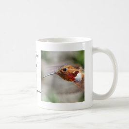 Café Taza masculina del colibrí de Allen